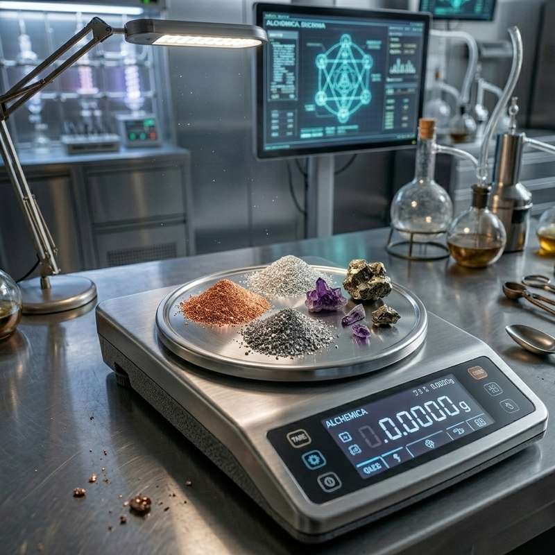 Balance de précision utilisée pour les métaux alchimiques