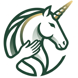 Licorne de forêt majestueuse dans une clairière enchantée