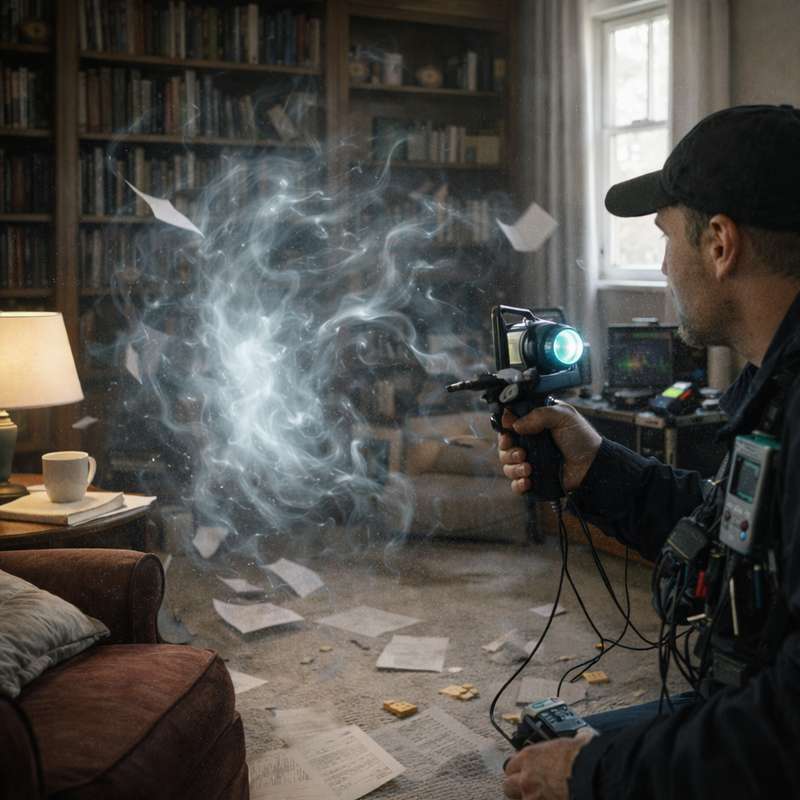 Neutralisation d’un poltergeist dans un salon