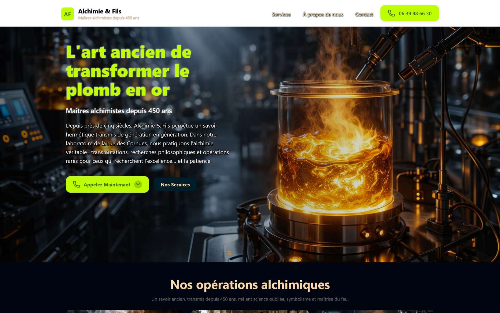alchi_vignette site demo02 alchimie desktop - oc publishing - creation de sites internet vendée