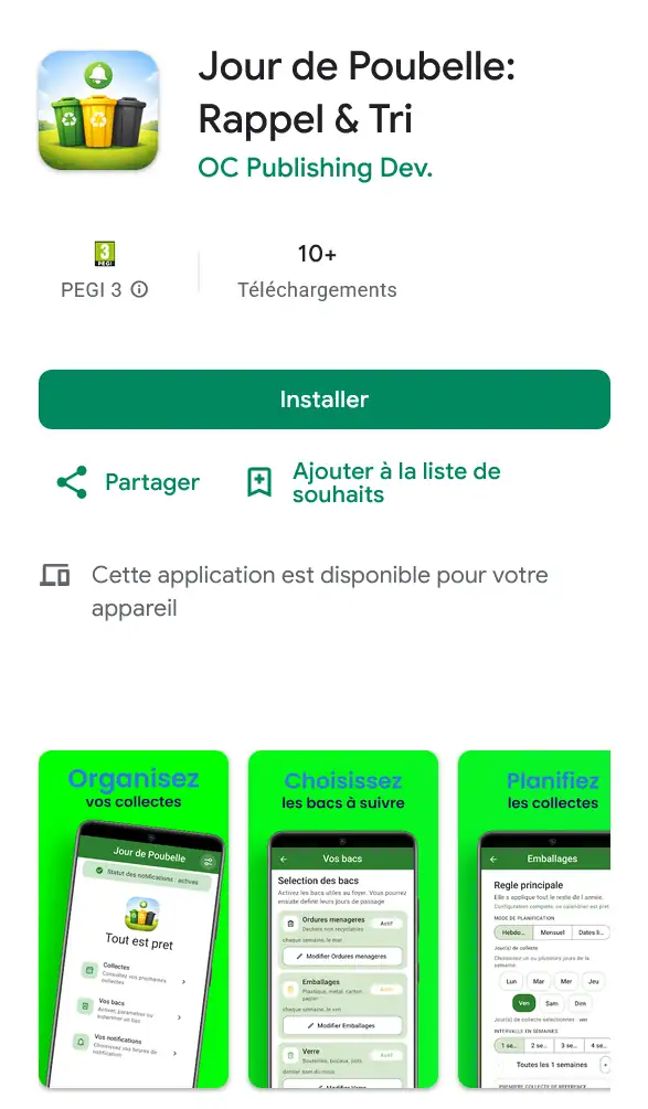 Jour de Poubelle - Android mobile app